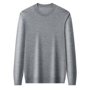 高端奢暖100%山羊绒衫男秋冬16针精纺工艺轻盈柔糯保暖打底针织