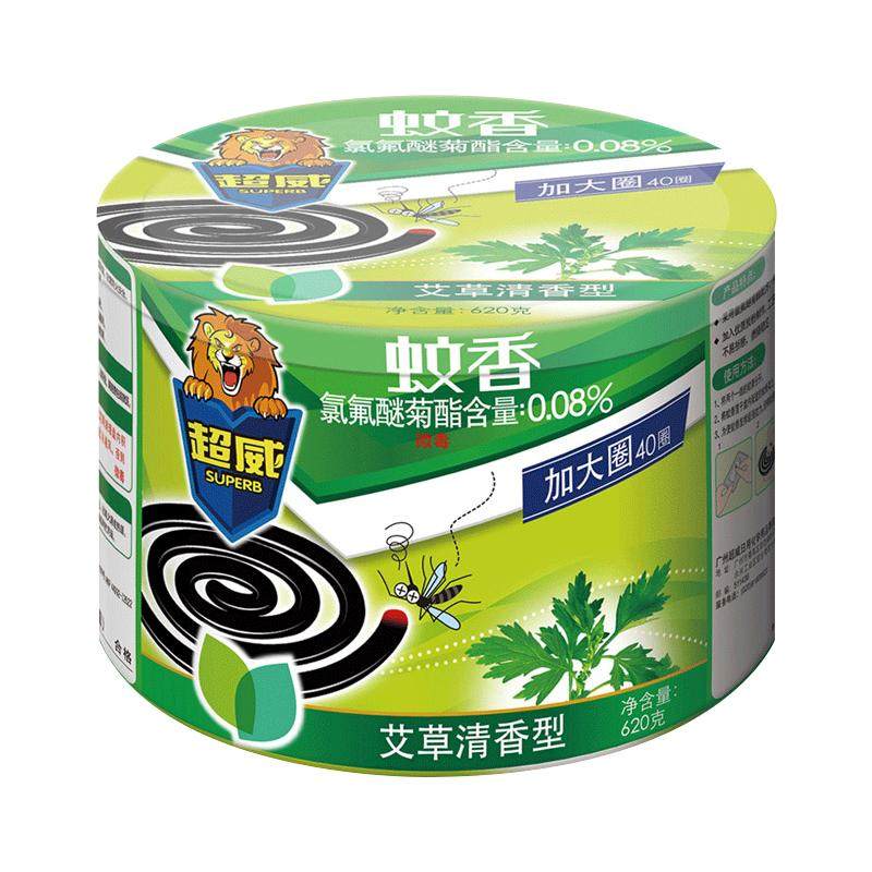 蚊香超威加大40单盘艾草清香