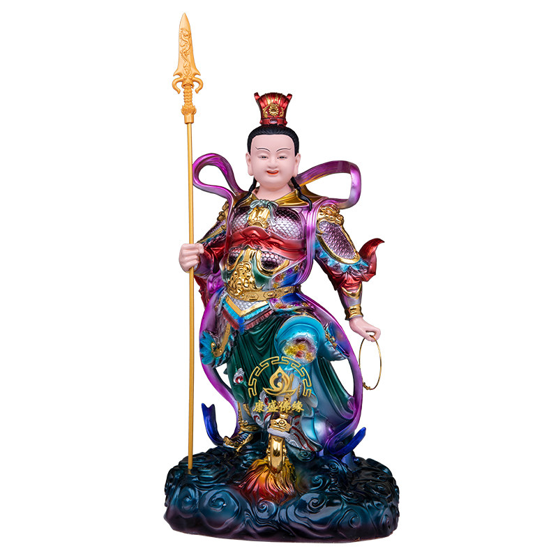 康盛佛缘哪吒三太子神像供奉摆件