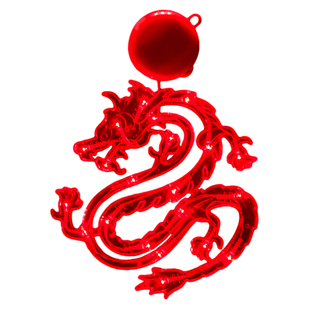 2026马年新年发光led装饰灯福字红灯笼吸盘灯挂饰室内阳台春节日