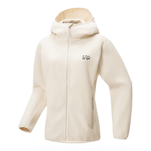 Ozark奥索卡25秋冬新品抓绒衣防风保暖百搭连帽抓绒开衫夹克女款