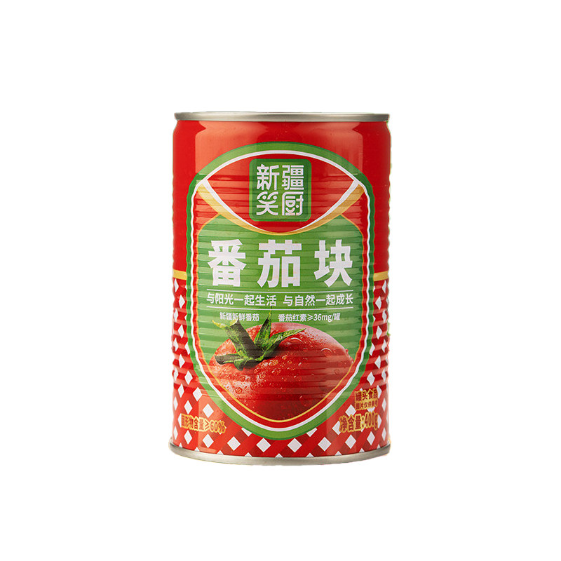 笑厨番茄块400g新疆西红柿块罐头