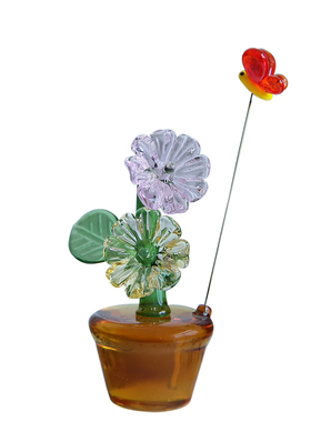 七隐原创玻璃装饰摆件