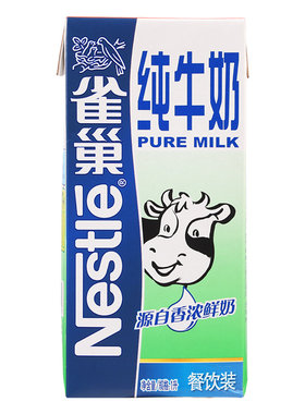 雀巢纯牛奶1L*12盒烘焙整箱商用