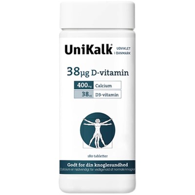丹麦UNIKALK中老年成人日照钙片