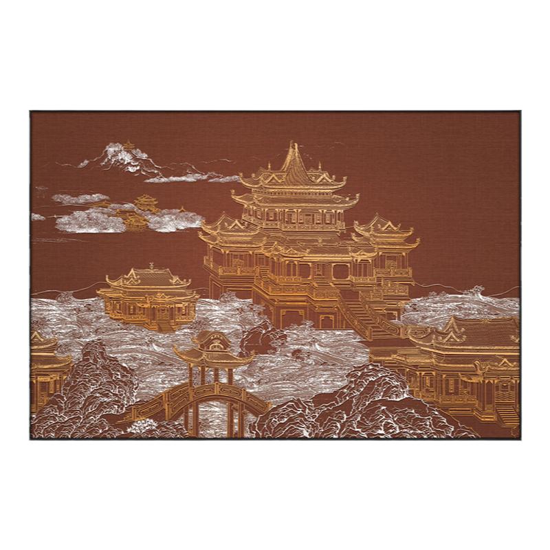 客厅餐厅新中式浮雕装饰画酒店