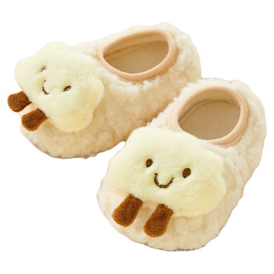 加厚暖绒婴幼儿软底室内家居鞋子