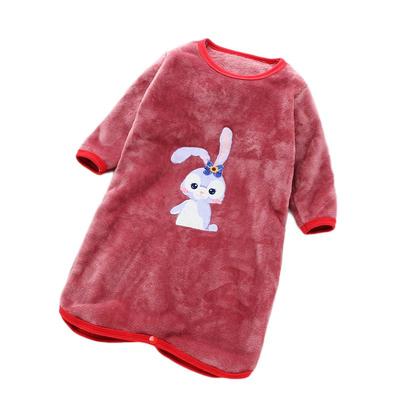 儿童睡裙防踢睡袍法兰绒睡衣