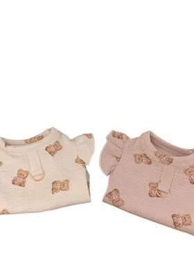 带牵引扣狗狗泰迪衣服春款比熊法斗宠物冬天薄款猫咪小型幼犬可爱