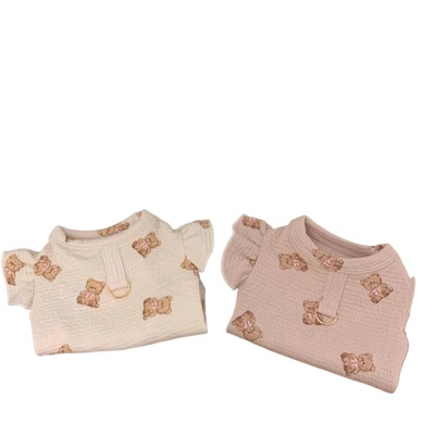 带牵引扣狗狗泰迪衣服春夏款裙子