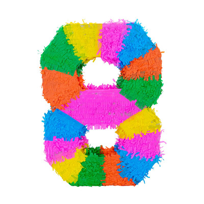 现货数字彩色立体皮纳塔