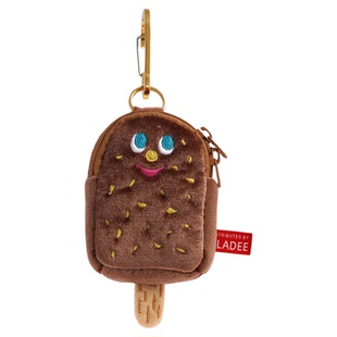 朴坊GLADEE巧克力坚果冰棒雪糕毛绒耳机包零钱收纳包挂件可爱耳机壳保护套苹果通用AirPods蓝牙耳机