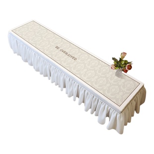 新款欧式电视柜桌垫长条桌布遮丑遮挡帘轻奢台面保护垫电视柜盖布