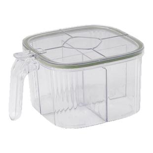 调料盒一体多格家用厨房调味罐盐巴佐料味精配料密封防潮四格收纳