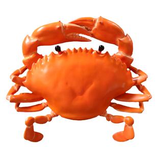 大型玻璃钢雕塑70cm仿真膏蟹模型海鲜帝王蟹松叶蟹门头厂家定制