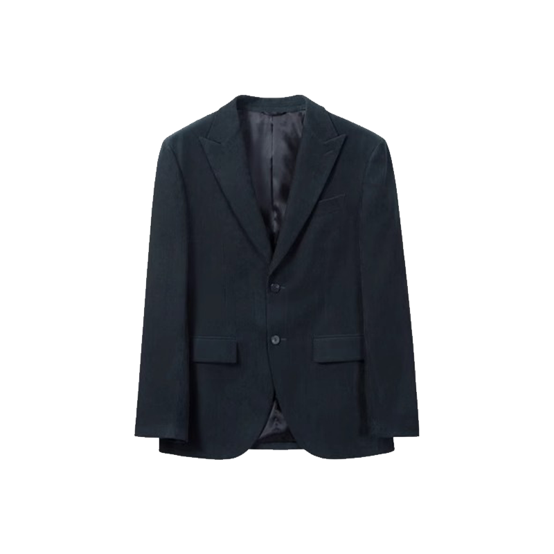 金利来男士灯芯绒修身商务西服