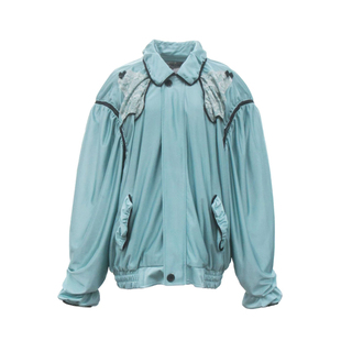 【春夏新品】JennyFax 蕾丝刺绣短款运动春季薄款夹克上衣女外套