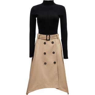 ONLY2026春季新款设计感针织长袖套装中长裙连衣裙女|124407011