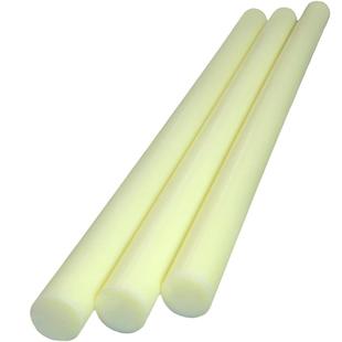 米黄色尼龙棒圆柱实心硬质耐磨塑料棒材呢绒棒料