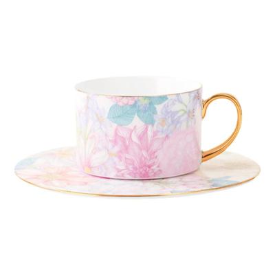 奥唯满庭芳陶瓷咖啡杯碟下午茶具