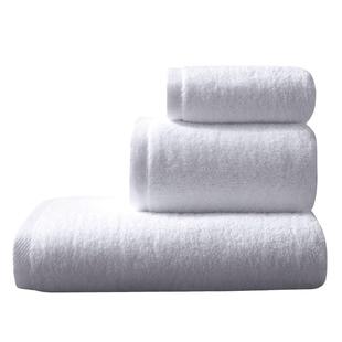 宾馆旅店美容院专用白色棉毛巾浴巾加厚加大铺床巾包头巾定制logo