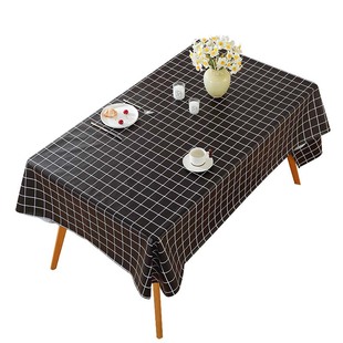 桌布防水防油免洗书桌ins正方形餐桌布轻奢高级风pvc茶几桌垫台布