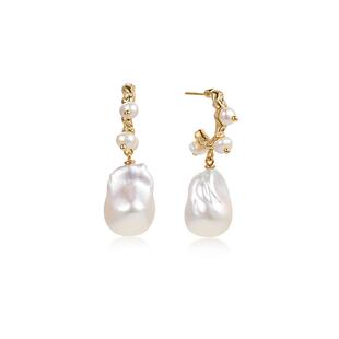 Amber Lollipop巴洛克珍珠耳环女小众气质耳饰2026新款s925银耳钉