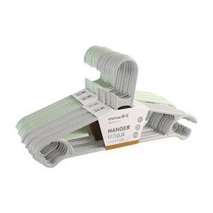 茶花衣架家用塑料加粗加厚挂衣晾衣撑无痕防滑熟料衣服撑子衣架子