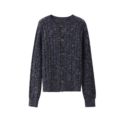 欧可芮女装绞花圆领针织