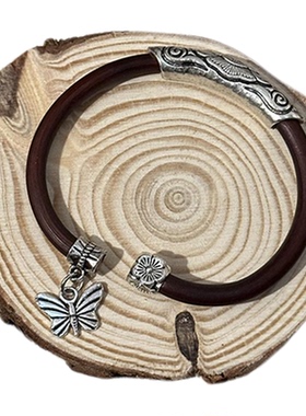 天然鸡血藤手镯民族风手环