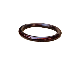 非遗暗红色大漆手镯色素净漆器气质优雅随性复古男女礼物送老外