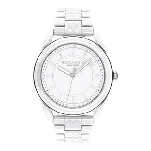 COACH蔻驰女表PRESTON陶瓷表石英女士手表欧美表送女生情人节礼物
