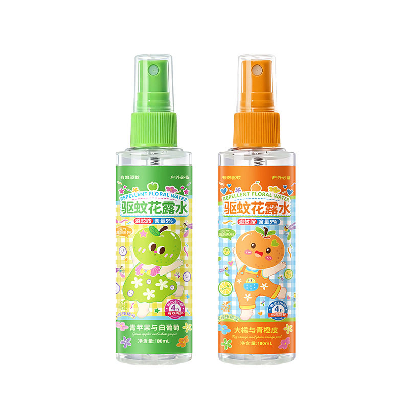 夏日可爱卡通花香驱蚊喷雾便携