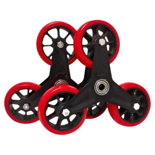 爬楼梯轮行李车六轮加厚三角轮购物车轮子拖车推车轮子上下楼梯轮