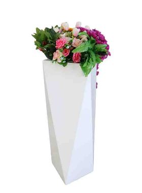 落地庭院简约送礼玻璃钢异形菱形花盆足球朋友现代祝福创意纯手工