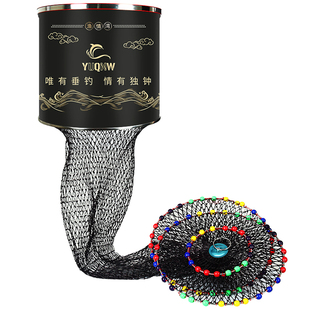 新款黑坑专用鱼护网钢圈加厚速干防挂编织大力马渔护大物装鱼网兜