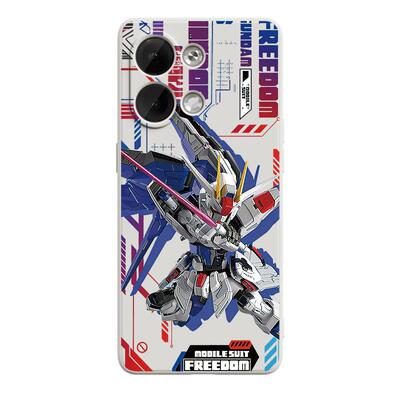 机器人高达FindX5pro适用reno9手机壳ACE2v卡通vivoS17男iqoo6一加8rt新款oppoK10x硅胶neo4创意Z5个性Gundam