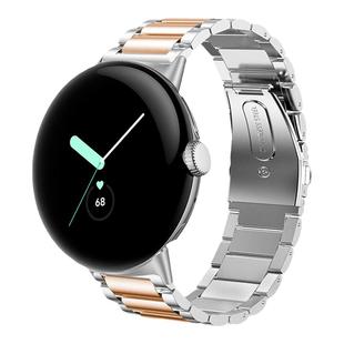 适用Google Pixel Watch3/2金属手表表带谷歌Pixel手表不锈钢腕带