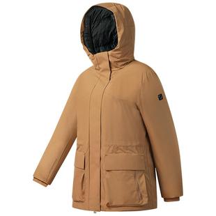 何沐妮同款FILA斐乐高尔夫「太空云」防水廓形连帽羽绒服运动外套