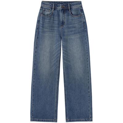 26年春季新款女士宽松直筒牛仔裤