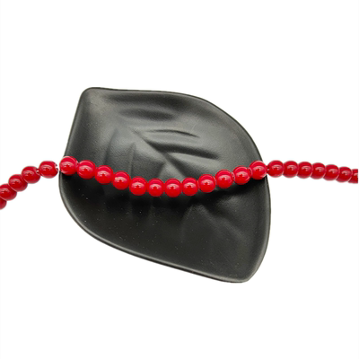 人造水晶光面圆形4mm玻璃珠子