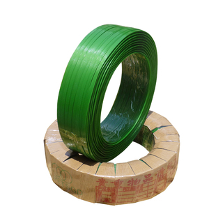 PET塑钢打包带1608绿色包装带木材砖头打包用塑钢绳捆扎带1910带