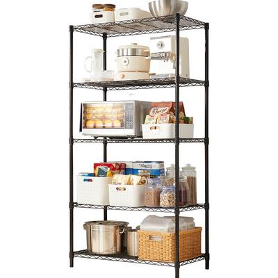 美之高碳钢厨房置物架多层可调节