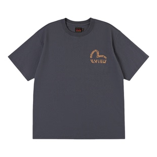 EVISU福神 2026春新品男女同款海鸥印花短袖T恤2ESHTU6TS7062UXCT