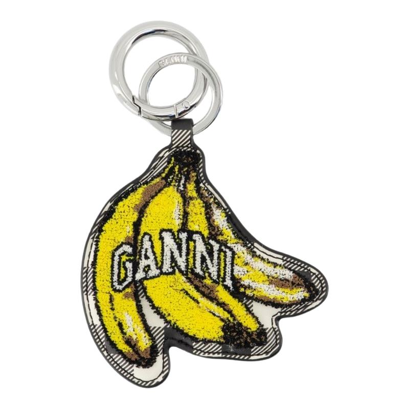 GANNI Banana 钥匙扣 -皮质 黑色
