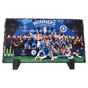 足球纪念品德国队葡萄牙利物P周边皇马国米AC米兰千层岩摆件礼物