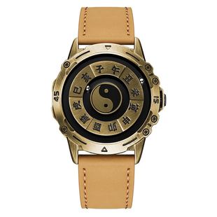 夏季夜光款新款八卦磁悬浮滚珠男女士黑科技炫酷情侣十二时辰手表