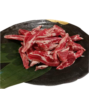 新鲜牛肋条肉2斤 生牛肉 牛肋排肉 剔骨牛排肉 农家散养土黄牛肉