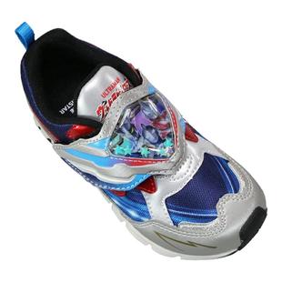 月星儿童运动鞋男童奥特曼联名亮灯鞋卡通防滑发光魔术贴moonstar