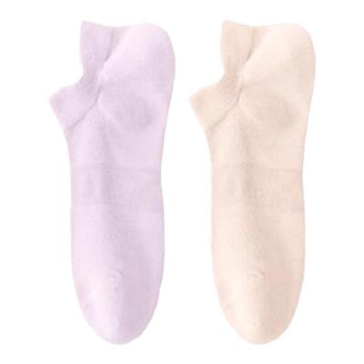 夏季女纯棉抗菌防滑隐形船袜